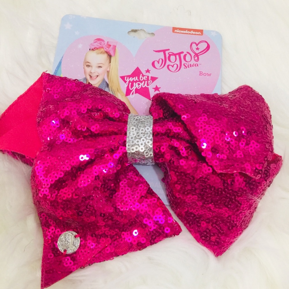 JoJo Siwa Pink Sequin Hair Bow